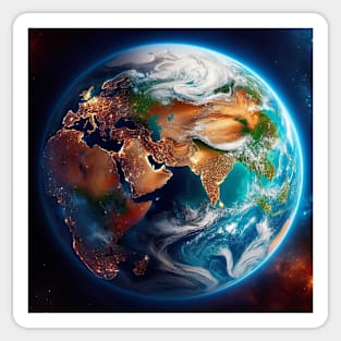 Discover a new perspective of the earth Sticker